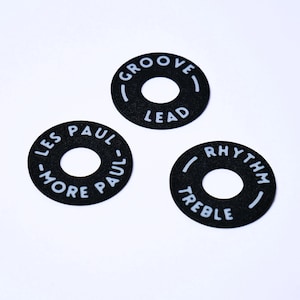 Custom gitaar tuimelschakelaarplaat voor Gibson Les Paul - zwart