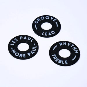 Custom Les Paul Poker Chip Guitar Toggle Switch Plate - Black