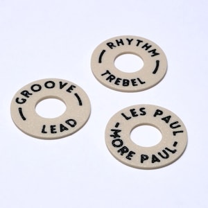 Custom Guitar Toggle Switch Plate for Gibson Les Paul - Cream