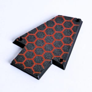Cubierta de alma Ibanez personalizada para RG y JEM – Panal hexagonal (rojo y negro)