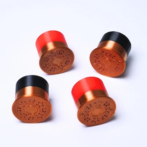 Perillas de guitarra de calibre 12 con casquillo de escopeta, para guitarra y bajo, eje de 6 mm y 18 estrías.