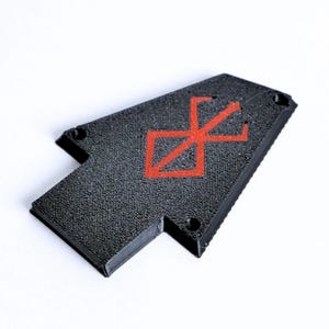 Anpassat Ibanez Truss Rod Cover för RG & JEM - Berserker (Röd Svart)