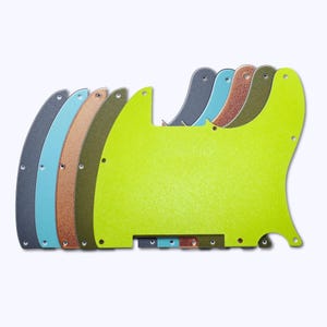 Custom Esquire Telecaster Pickguard (8 otworów) - Teksturowana seria Artisan - Wiele kolorów
