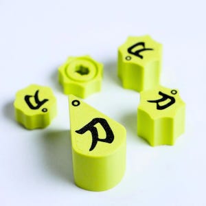 Perillas Boss Katana personalizadas - Verde acanalado (Juegos completos para 50, 100 y Artist)