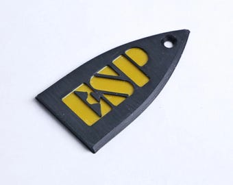 Copertura per truss rod ESP per ESP e LTD - Logo ESP (Nero Oro)