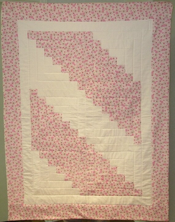 Items similar to Organic Cotton Baby Quilt, Sweet Jane Print on Etsy