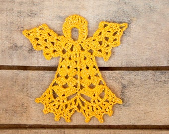 Christmas Angel in Gold Yellow