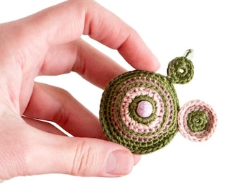 Brooche. Fiber Art Brooch Pin Brooche. Textile Jewelry Crochet Brooch. Crochet Jewelry
