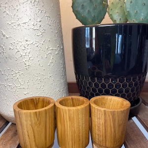 wooden shot glass, whiskey cup, saki cup, rustic drink ware, hickory shot glasses, turned shot glasses, handmade shot glass