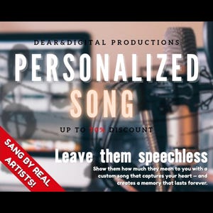Custom Song from Your Story | Personalized Song Gift | Custom Lyrics for Birthday, Wedding, Anniversary | Custom Music MP3 Digital Download