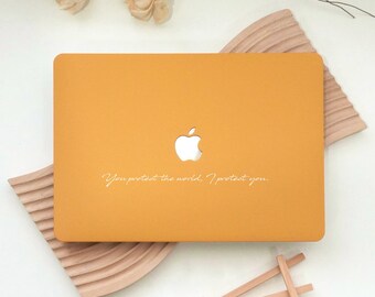 Sun Orange Glossy MacBook Case Cover - Free Customization Macbook Neo 13 Case pro 13 pro16 air 13 air15 Computer case M1 M2 M3 M4 M5 pro 14'