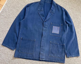 70s EURO VINTAGE FRENCH WORKER ボロジャケット 70s EURO VINTAGE FRENCH WORKER ボロジャケット
