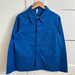 80's ユーロワークジャケット hbt コットンカバーオール サンフェード