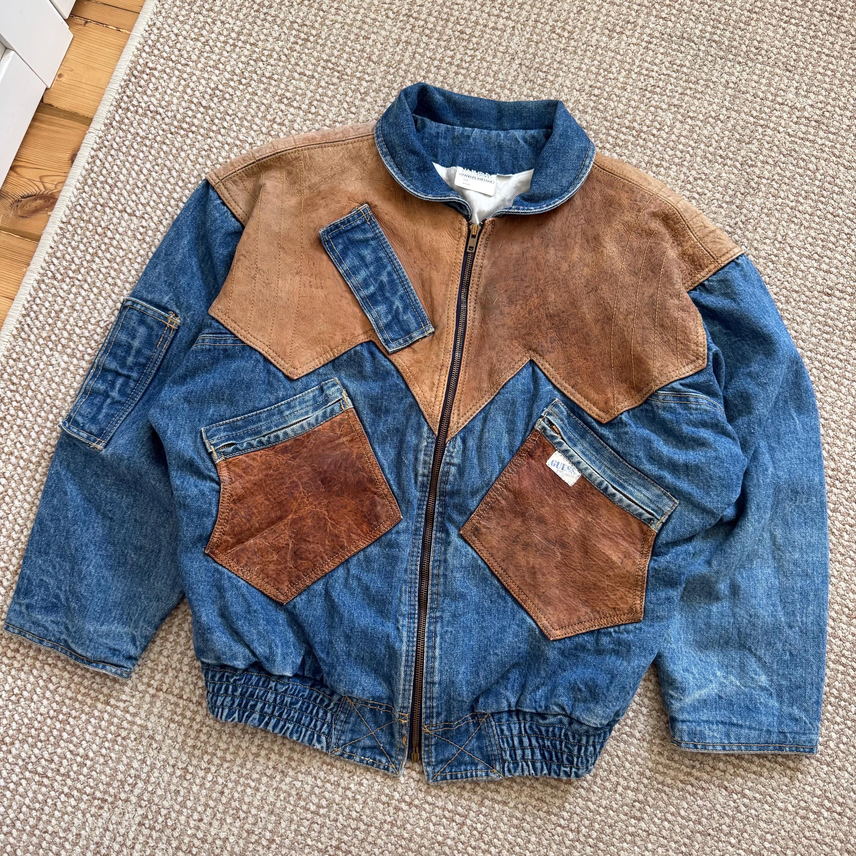 80s Guess Jean Jacket - Etsy