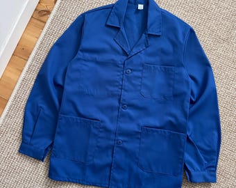 ヴィンテージ 1960年代 色褪せたフレンチワークジャケット。ボロ