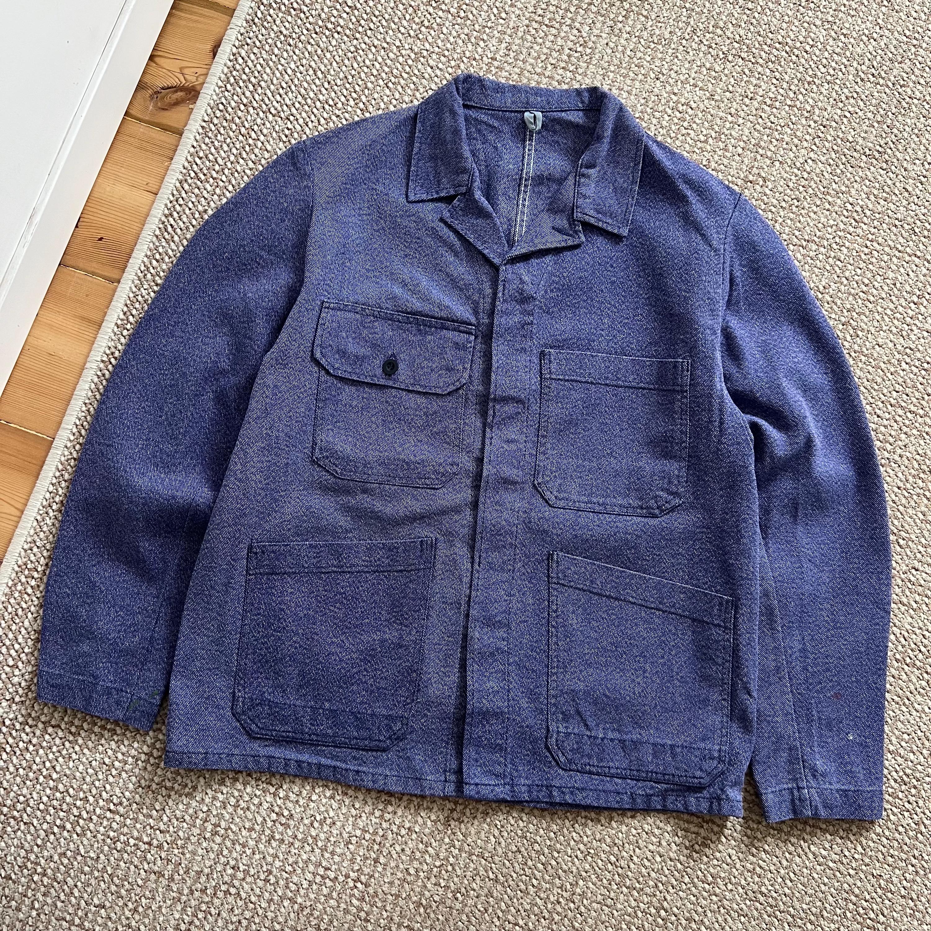 Veste Vintage Années 1940 Walscott Sanforized, Doublée Flanelle, Grise, Taille 44, Originale