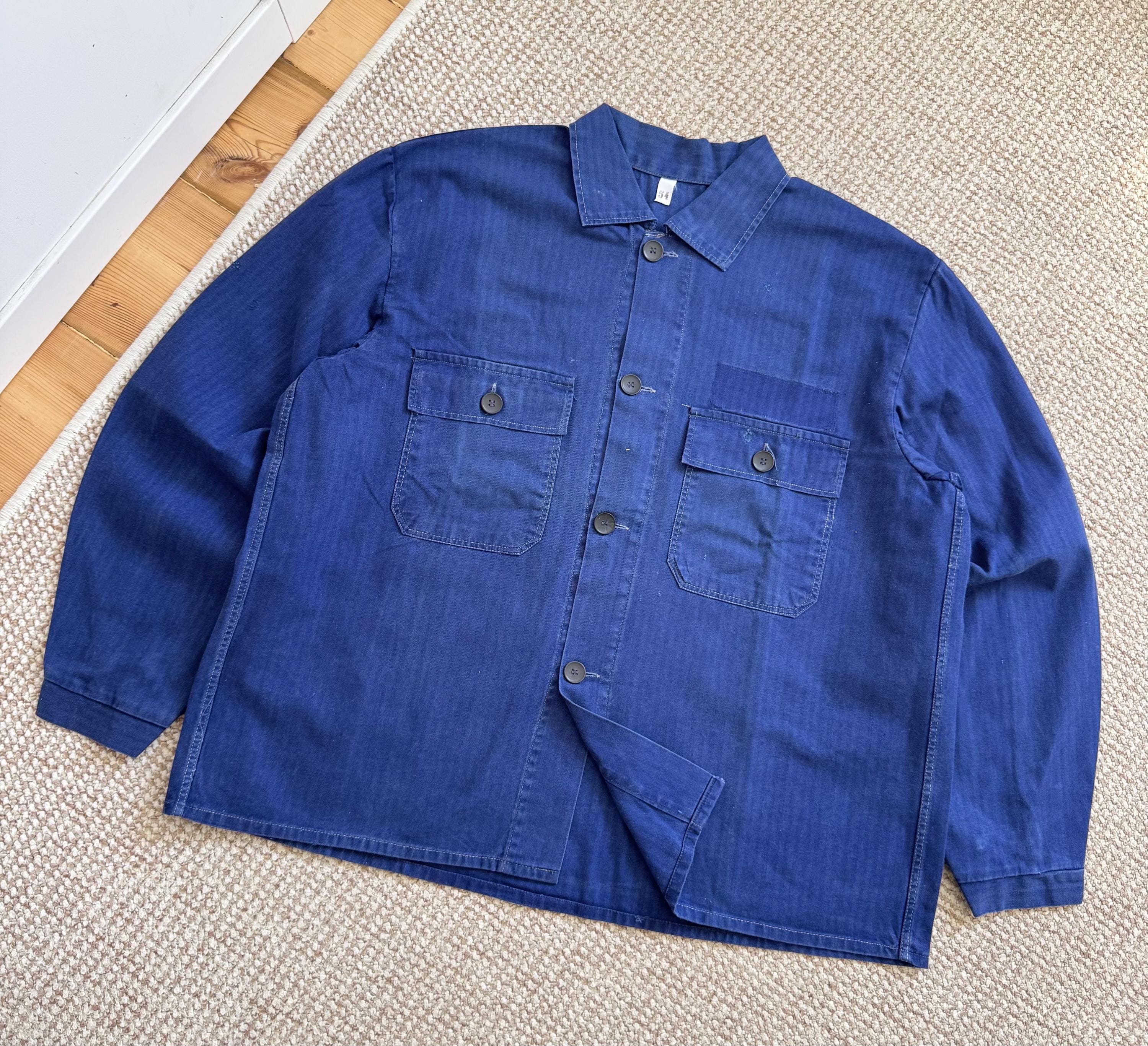 Vintage German Herringbone Twill Work Jacket - Etsy