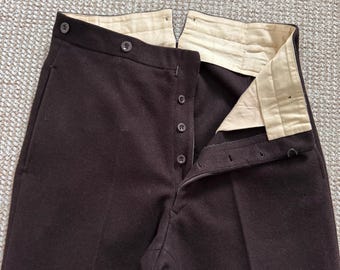 1920s Ladies Woolen Winter Ski Trousers 100% Virgin Wool Blue 1930