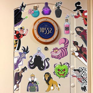 Personalized Villains Disney Cruise Line magnet, Maleficent Ursula Cruella Evil Queen Hade Villains Poison magnet, Villains Cruise UNA202 image 5