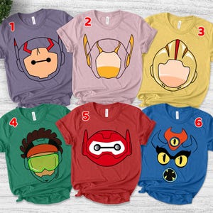 Big Hero 6 Costume Halloween Shirt, Big Hero 6 Shirt, Hiro Hamada Baymax Shirt, Baymax Costume Halloween Party Shirt UM3X01