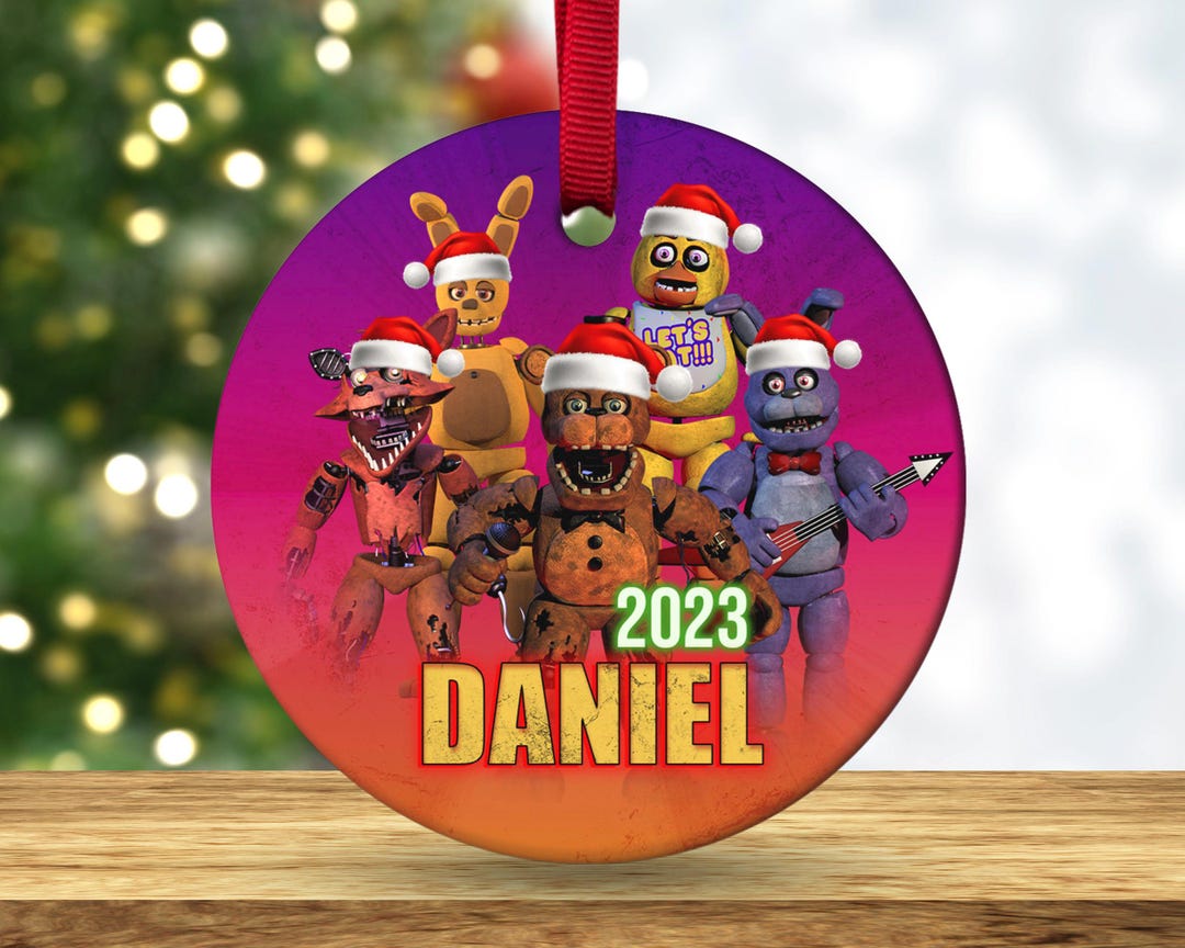 Five Nights at Freddys Ornament, 5 Nights at Freddy's Customized, Gamer ...