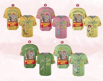 Custom Toy Story Baseball Jersey, Disney Toy Story Baseball Jersey, Disney Baseball Team Outfit, Toy Story Jersey Gift UNZC17