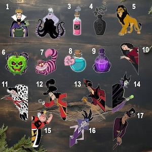 Personalized Villains Disney Cruise Line magnet, Maleficent Ursula Cruella Evil Queen Hade Villains Poison magnet, Villains Cruise UNA202 image 1