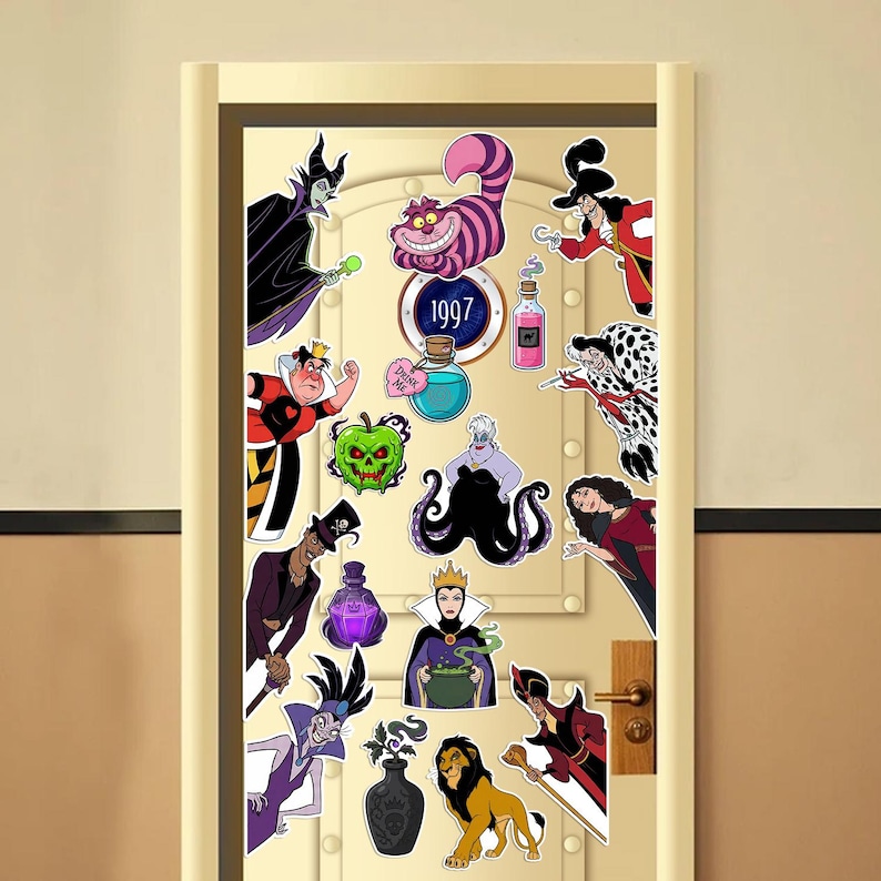 Personalized Villains Disney Cruise Line magnet, Maleficent Ursula Cruella Evil Queen Hade Villains Poison magnet, Villains Cruise UNA202 image 4
