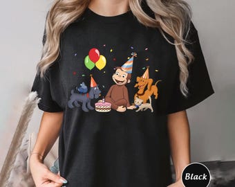 Curious George Shirt, Curious George Family Birthday Shirt, Curious George Matching Shirt, Birthday Boy Shirt SLW216