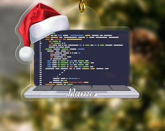 Computer Programmer Christmas 2D Ornament, Gift For Computer Programmer, Christmas 2025 Gift For Coder Manager, Christmas Tree Decor ULAU09