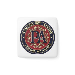 Classic Square Porcelain Magnet - Motivational Home Decor, Perfect Gift for Students, Teachers, Graduates, Home Office
