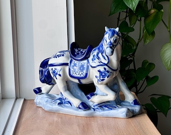 青磁の馬の置物 - 中国唐馬 - Etsy 日本