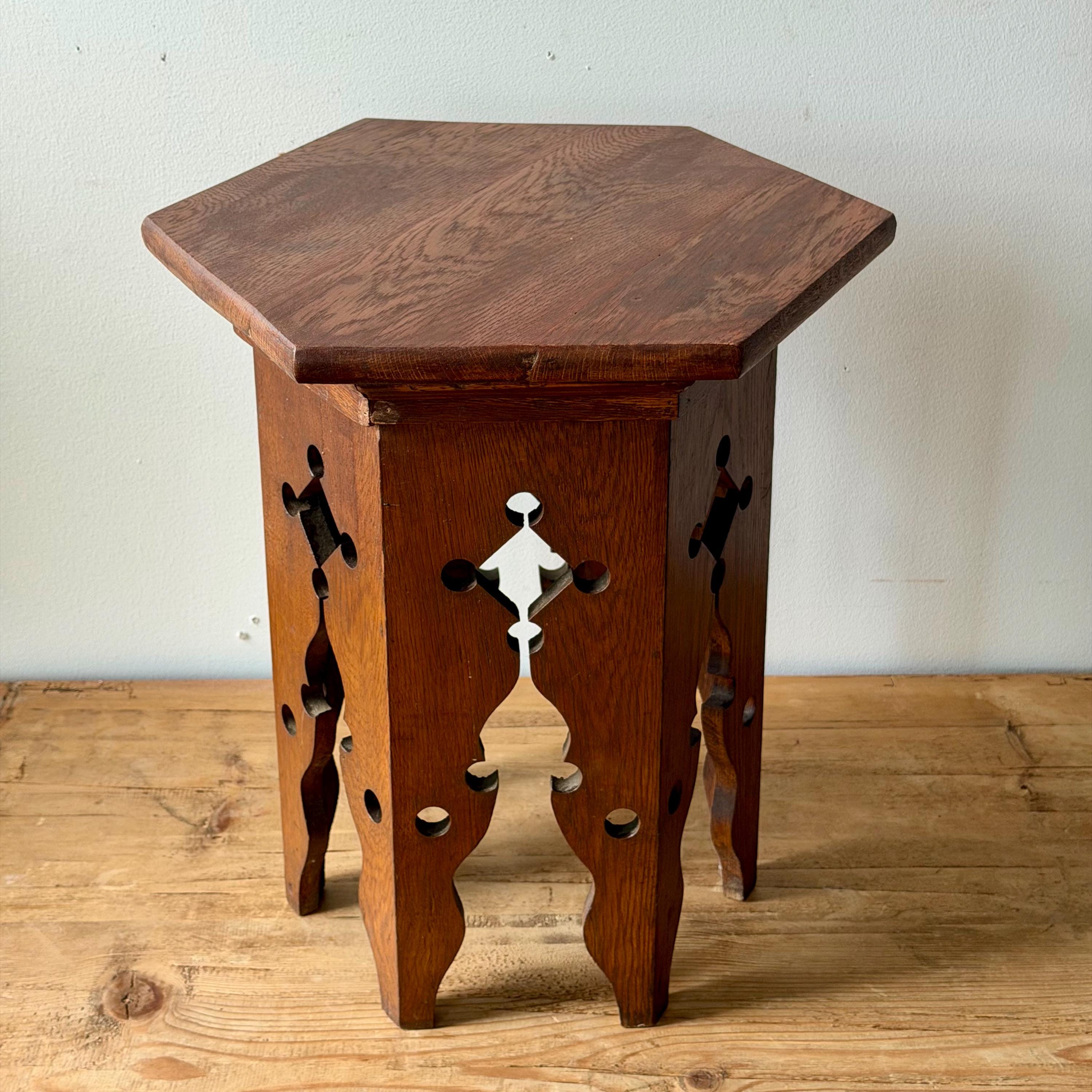 Vintage Hexagon Side Tables - Etsy