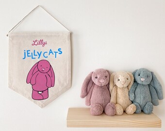 Gepersonaliseerd | Jellycat-canvasbanner