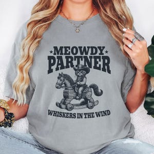 Partner Cowboy Cat Shirt: Lustiges Western T-Shirt