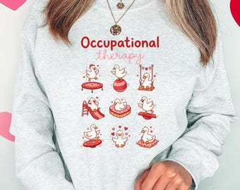 Maglietta per terapia occupazionale, maglietta per terapisti occupazionali, regalo per terapisti pediatrici, maglietta di San Valentino per terapia occupazionale, studente assistente di terapia occupazionale