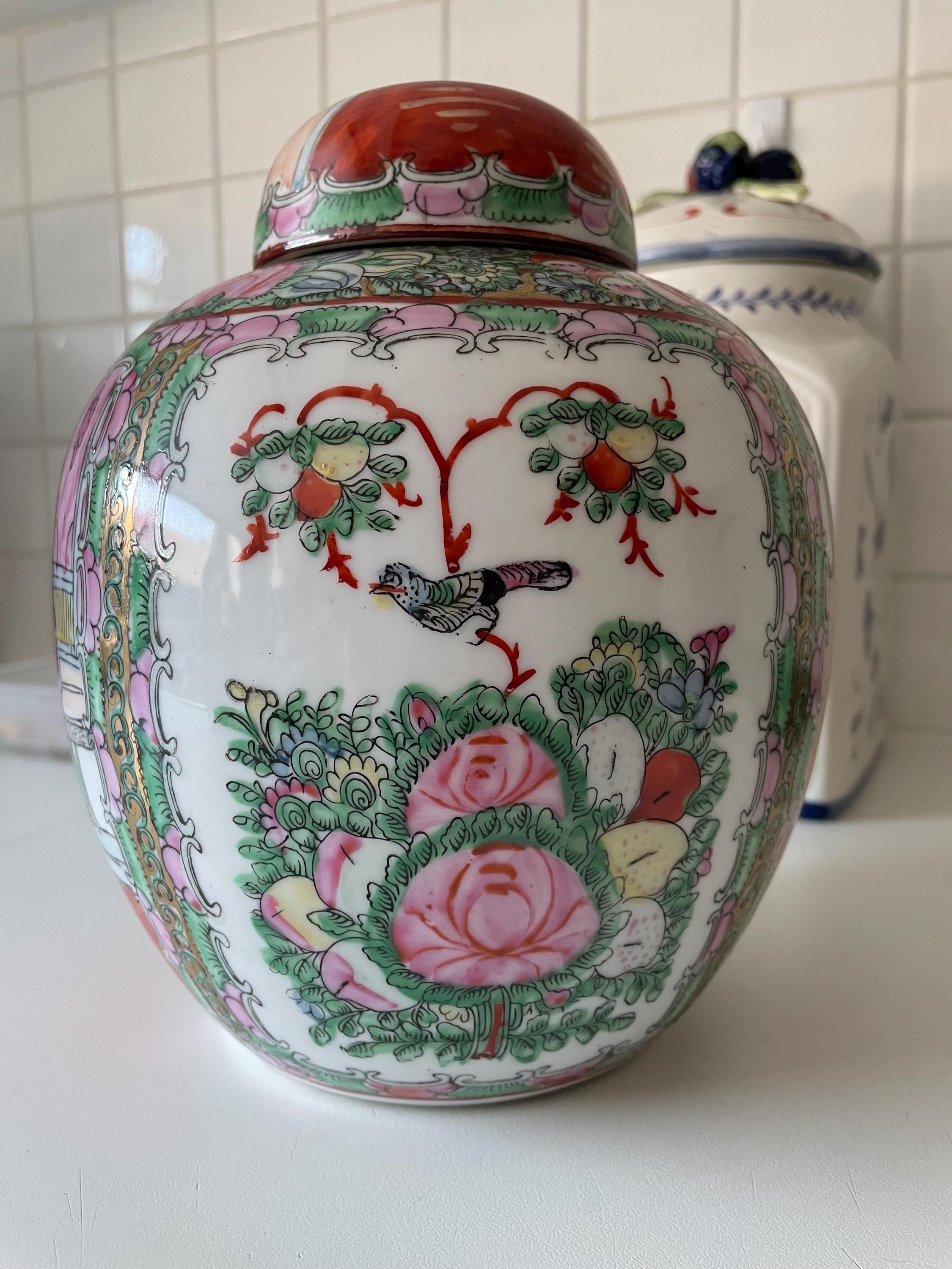 Rose Medallion Jar - Etsy