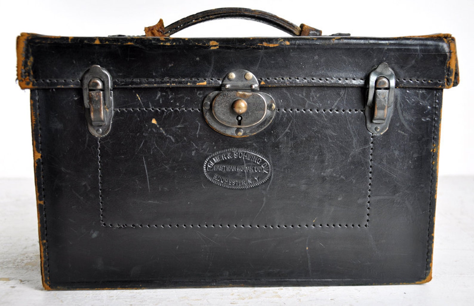 Vintage Leather Camera Case / Vintage Camera Bag / Black | Etsy