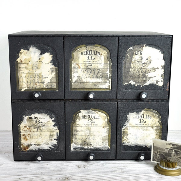 r e s e r v e d ... Vintage Pharmacy Cabinet / Metal Storage Box / Industrial Storage