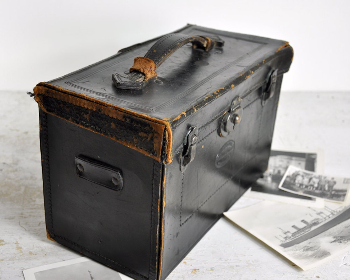 Vintage Leather Camera Case / Vintage Camera Bag / Black Etsy