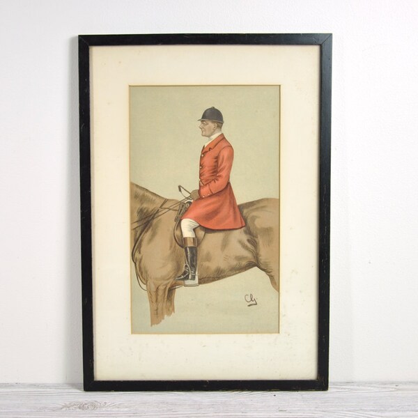 Vintage Framed Horse Print