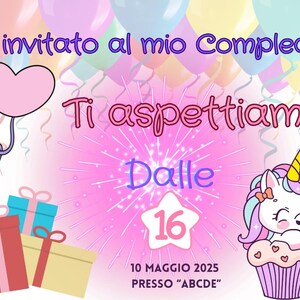 Rendi speciale la festa di compleanno della tua bambina con un invito personalizzato unico!