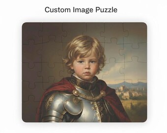 Custom Ritter Portrait Puzzle, Renaissance Geschenk für Kinder (30 Teile)