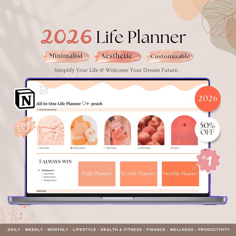 2026 Notion Life Planner | All-in-one Template (digital Download) - Etsy