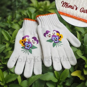 Embroidered Custom Gardening Gloves, Personalized Gift, Garden Lover, Garden Working Gloves, Outdoor Working Gloves