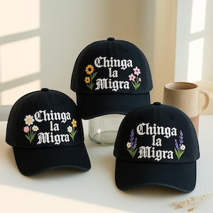 Anti ICE Hat, Abolish ICE Cap, Chinga La Migra Hat, Anti Deportations Cap, Fdt Maga , Mexican Pride, Mexican Folkart, Liberal Protest Hat