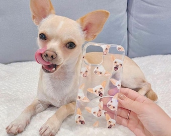 Custom Pet Phone CLEAR Case Using Pet Photo + Name Custom Dog Phone Case Custom Cat Phone Case Personalized Phone Case Cat iPhone Case
