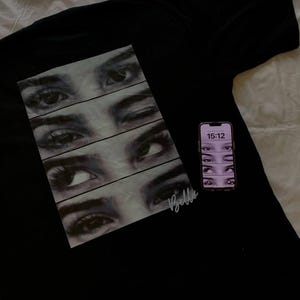 パーソナライズされた「The Look Of Love」シャツ、ラブアイズTシャツ、アイズトレンドTシャツ、カップルギフト