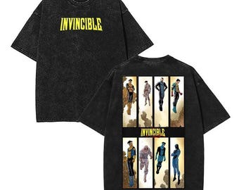 Comfort Color Limited Invincible Mark Superhero T Shirt, Unisex Shirt, Graphic Tee, Superhero Costume, Comic Book Fan Gift Mineral Wash