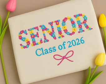 Embroidered Senior 2026 Shirt, Back To School Senior Sweatshirt, Senior Gift, Senior Night, Senior Hoodie, Senior 2026